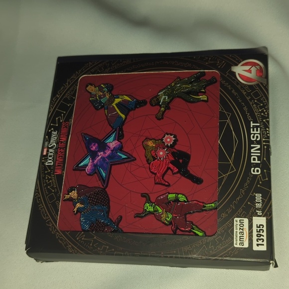 Marvel Studios: Doctor Strange in the Multiverse of Madness. 6 metal pins set - Picture 1 of 4